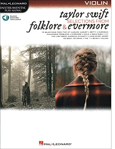 Taylor Swift - Selections from Folklore & Evermore: Violin Play-Along Book with Online Audio: Violin Play-Along Book with Online Audio