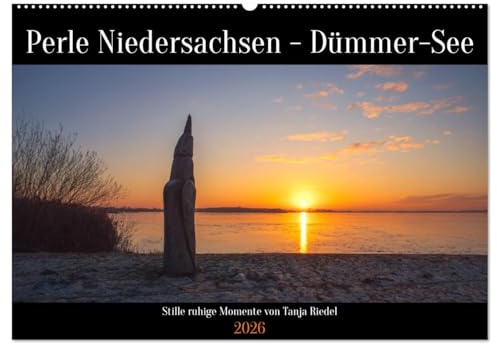 Perle Niedersachsen - Dümmer-See (Wandkalender 2026 DIN A2 quer), CALVENDO Monatskalender: 12 Malerische Natur Momente am Dümmer-See zur blauen Stunde (CALVENDO Orte)