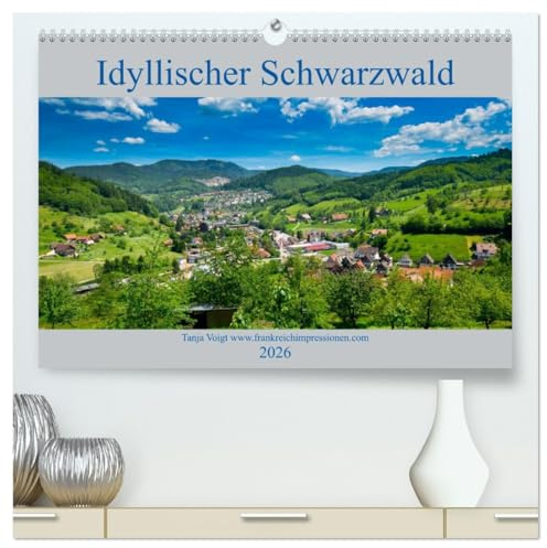 Idyllischer Schwarzwald (hochwertiger Premium Wandkalender 2026 DIN A2 quer), Kunstdruck in Hochglanz: Wunderschöne Berglandschaften und Natur pur, der Schwarzwald ist wunderschön. (CALVENDO Orte)