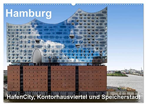 Hamburg. HafenCity, Kontorhausviertel und Speicherstadt. (Wandkalender 2026 DIN A2 quer), CALVENDO Monatskalender: Rund um die Elbphilharmonie in der ... und Kontorhausviertel (CALVENDO Orte)