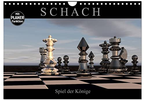 SCHACH - Spiel der Könige (Wandkalender 2026 DIN A4 quer), CALVENDO Monatskalender: Fantastische Bilder aus der Welt des Schachs (CALVENDO Kunst)