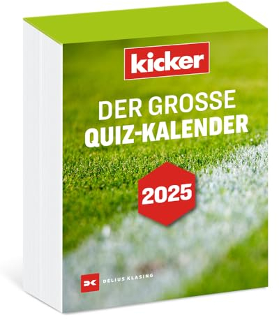 Der große kicker Quiz-Kalender 2025: Fußball Quizkalender