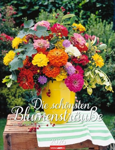 Die schönsten Blumensträuße Kalender 2026: Wandkalender mit 12 wunderschönen Blumen-Arrangements. Dekorativer Foto-Kalender für das Jahr. 30 x 39 cm Hochformat