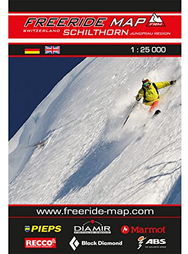 Freeride Map Schilthorn /Jungfrau Region: Maßstab 1:25 000: Reiß- und wasserfest