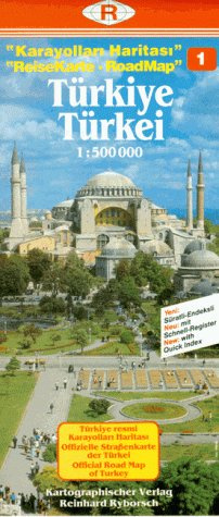 Ryborsch Karten, Türkei: Edirne, Istanbul, Kocaeli, Sakarya, Bursa, Canakkale (Turkey Road Map)