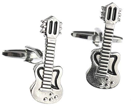 Miniblings Gitarre Manschettenknöpfe Box Musiker Gitarrist Band Songwriter | Feines Detail am Hemd, gefertigt in Berlin, mit Herrenschmuck und Manschettenknopf