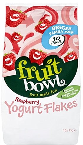 Fruit Bowl Yogurt Fruit Flakes Raspberry 10 x 25g