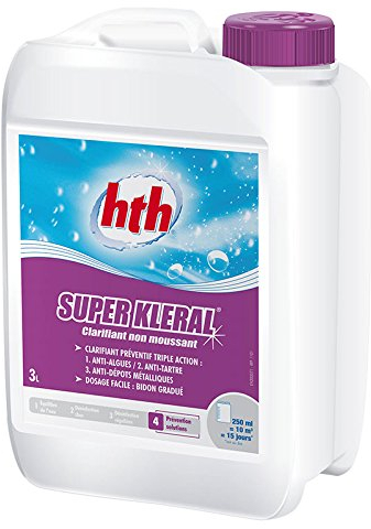 HTH Super Kleral-anti-algues et clarifiant triple action