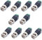 Oiyagai 10Pz Connettore BNC Maschio a Connettore AV a 2 Viti per Coassiale CAT 5 a Telecamera CCTV BNC Femmina Adattatore Video Balun