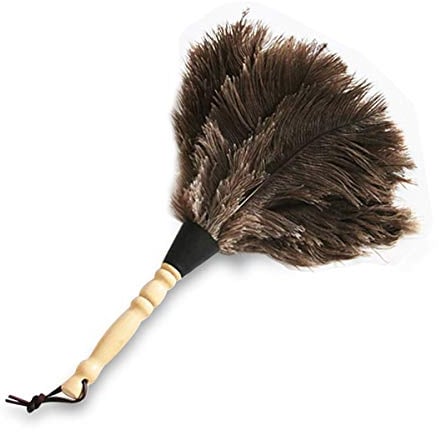 Ostrich Feather Duster Wooden Handle,30cm