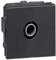 Prise Mosaic TV simple - Mosaic Anthracite