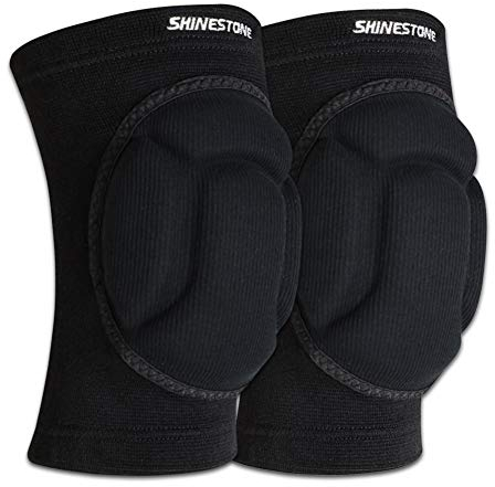 SHINESTONE Shineestone Knieschützer, Knieschützer, Dicker Schwamm-Kniepolster, hochelastisch, rutschfest, schützt vor Stößen, für Basketball und andere Sportarten. (Medium)