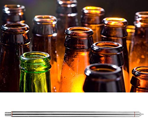 Bierflasche-Füller, 13.7in Edelstahl-Wein-Bierflasche-füllender abfüllender Stock Gefederte Bierflasche-Füller-Zusätze für das Hausbrauen