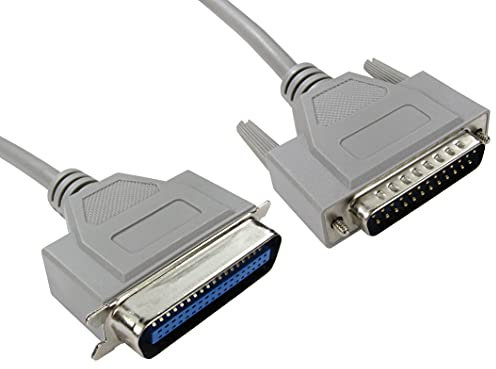 RS PRO Parallelkabel 25 polig D-Sub Stecker Centronics Stecker L 3m grau