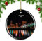 Weekino USA Amerika Cleveland Ohio Weihnachtsdekoration Christbaumkugel Hängender Weihnachtsbaum Anhänger Dekor City Travel Souvenir Collection Porzellan 2,85 Zoll