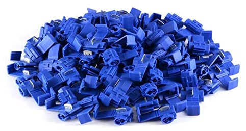 Morsetti di Derivazione, 100 pzzi Connettore per cavo Scotch Lock, connettore rapido, terminali elettrici, connettore di Derivazione, Connettore rapido per sezione del cavo 0,75-2,5 mm²