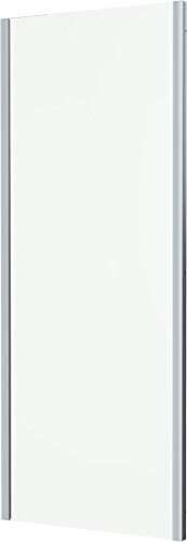 Plumbworld Diamond 800mm Glass Side Panel Only Shower Enclosure 8mm Thick Safety Chrome