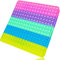 KICOSOADT Pop it Set,popit XXL Toys,Rainbow Pop It Toy, Push Pop Bubble Fidget Sensory Toy für Kinder und Erwachsene, Fidget Popper Stress Reliever - 30CM XXL Pop It Toy(225 Blasenquadrat)