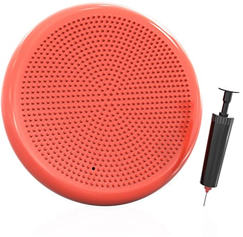 EmpireAthletics Balance Kissen in ORANGE - Für Home Workout Reha und mehr - Sitzkissen Fitness Pad mit Noppen