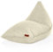 Green Bean Sitzsack Triangle 150x100x100cm mit EPS-Perlen Füllung - Kuschelig Weich Waschbar - Drinnen Stoff Bodenkissen Liegekissen Sitzkissen - Beige