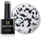 Bluesky Gel Nail Polish, Speckled Egg Shell Effect Clear No Wipe Top Coat, 10ml, Glossy Finish, Clear With Black Pieces (Requires Curing Under Uv/Led Lamp)