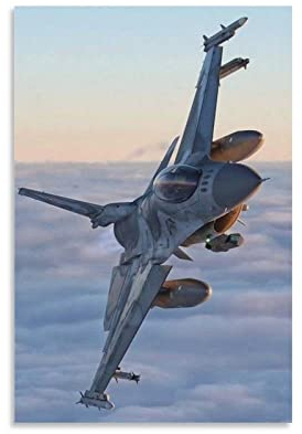 ASDSA Jets Fighter Poster F16 Leinwand-Kunstposter und Wandkunstdruck, modernes Familienschlafzimmer-Dekor-Poster, 20 x 30 cm