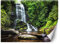 Feeby Papier Peint Intissé Nature Chute d'eau Cascade 400x280 cm vert XXL Moderne Décoration Murale Tableaux Muraux Tapisserie Salon Chambre à coucher La forêt Des rochers L'eau