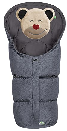 Odenwälder Babynest Fußsack Fußsäckchen 81cm Modern Blizzard graphite | 11469-2-2281