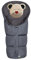 Odenwälder Babynest Fußsack Fußsäckchen 81cm Modern Blizzard graphite | 11469-2-2281