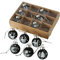 12 STK Weihnachtskugeln Oh Dear Hirsche Rehe Christmas n916 schwarz Weiss Rentiere Elche Kugeln Christbaumschmuck Weihnachtsschmuck Anhänger Weihnachtsdeko Glaskugeln