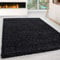 Miovani Hochflor Teppich 80x150 cm Anthrazit - Besonders weicher Shaggy Teppich in vielen Farben & Größen für Dein gemütliches Zuhause - Teppich Wohnzimmer & Schlafzimmer