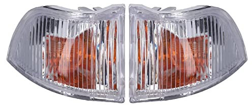 Aramox - Cubierta para Luz Indicadora de Espejo Retrovisor, 1 par de Cubiertas para Luz Indicadora de Espejo Retrovisor Lateral, Lente de Repuesto para Daily 2006‑2012