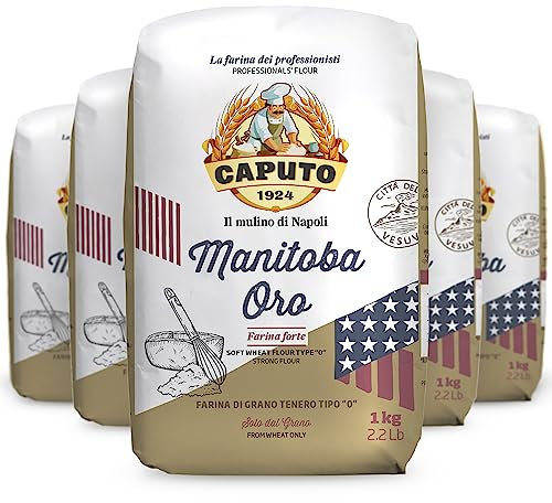 Farina Manitoba Oro Caputo Tipo 0/5 kg (5 x 1 kg) - La Farina N° 1 in Italia
