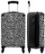 NoBoringSuitcases.com® Handgepäck, Hartschalenkoffer mit TSA Schloss, Trolley, Reisekoffer, Carry on, Rollkoffer, Klein oder Mittelgroß Schwarz Weiß
