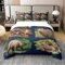Homewish Capybara 100% Natürliche Baumwolle Bettbezug 155x220,Nette Capybara Tiere Tröster Bezug,Lustige Capybaras Nagetiere Tiere Bettwäsche Set,Stilvolle Dunkelblaue Bettbezug mit 1 Kissenbezug