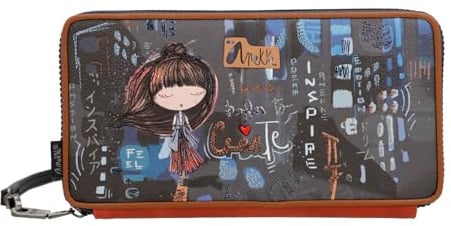 Anekke Contemporary RFID Passport Wallet XXL Multicolor