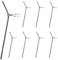 HoaaiGo 8 STK Fishing Metall Anti-Tangle Boom Sleeves Set, 9cm, Präzises Grundangeln und Feedern Zubehör mit Wirbeln