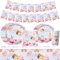 52pcs Fairy Party Decorations, Fairy Tableware, Butterfly Birthday Party Tableware, Fairy Party Tablecloth, Fairy Plates and Napkins,for Fairy Garden Flower Girls Birthday Party Supplies