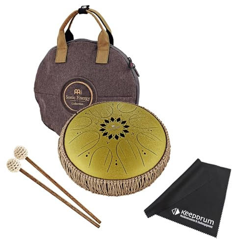 Meinl Sonic Energy MOSTD3G Medium Steel Tongue Drum C-Dur 8 Töne + keepdrum Mikrofasertuch