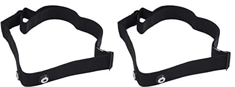 2X Brust Gürtel Gurt für für Sports Kabellos Frequenz Pulsmesser,Schwarz