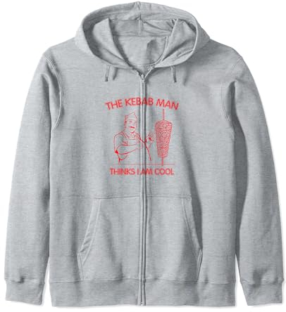 The kebab man thinks I'm cool - Doner kebab Zip Hoodie