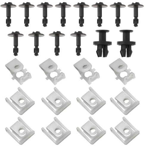 OTOTEC 26 Stück Motor-Unterschalen-Montage-Clips, Schrauben-Set, kompatibel mit Audi A4 B8 2008–2017 Q5 2008–2018 A5 2008–2012