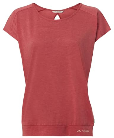 VAUDE Women's Skomer T-Shirt III, leichtes T-Shirt zum Wandern und für den Alltag, schnelltrocknendes Material, Brick, 46