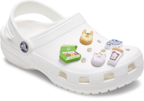 Crocs Jibbitz Charms,Coffee and Donuts 5 Pack