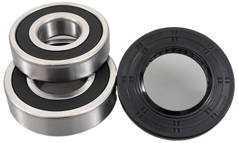WOFMCKXU Compatible avec Le Joint d'eau de Machine à Laver à Tambour Haier (45 * 80.05) + roulements 2 pièces (6306 6307) pièces de Bague d'étanchéité de Joint d'huile