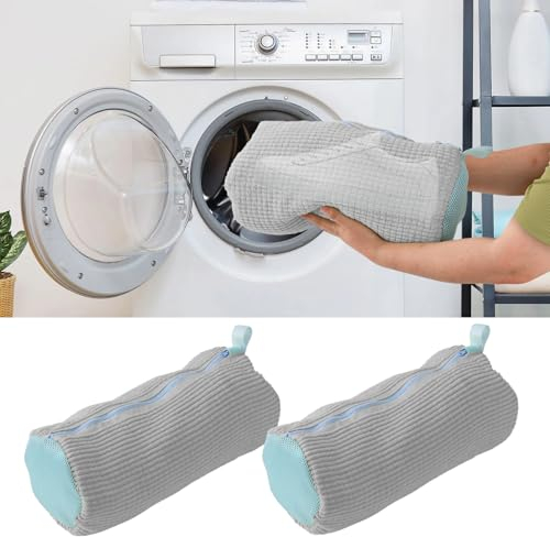 YAOZUP Sacchetto Scarpe Lavatrice, 2 Pezzi Sacchetti Lavatrice Biancheria, Rete Scarpe Lavatrice, Sacchetti per Scarpe Lavanderia, Borsa da Biancheria per Scarpe, Sacchetti Lava Scarpe