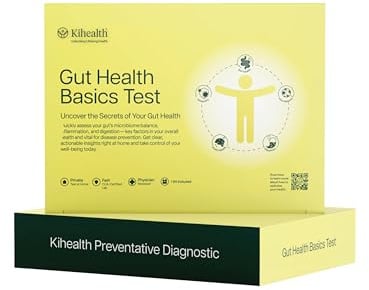 Kihealth Gut Health Basics Test - At-Home Comprehensive Stool Analysis Kit