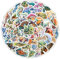YUXIANLB 100 Pcs Waterproof Cartoon Sea Turtles Stickers PVC Adhesive Multicolor Ocean Animal Decals Vinyl Sea Life Laptop Stickers for Water Bottles Laptops Classroom Prizes Party Decorations