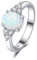 MOPZIJA ringe frauen,mondstein,silber ringe 925 frauen,Ring Silber 925 Damen Mondstein Ring Verstellbar Mondstein Ringe Silber Vintage Ringe Frauen Oval Rund Herz Edelstein Ring Schmuck Für Sie
