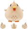 PDDBKTEI Stardew Valley Chicken Plush，Huhn Kissen Plüsch，Stardew-Valley Game Huhn aus Plüsch，süßes Fettes Huhn-Stoffspielzeug für Sofa-Heimdekoration，Niedliche Plüschkissen für Jungen und Mädchen
